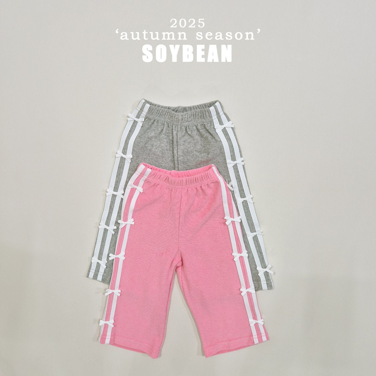Ribbon Terry Line Pants