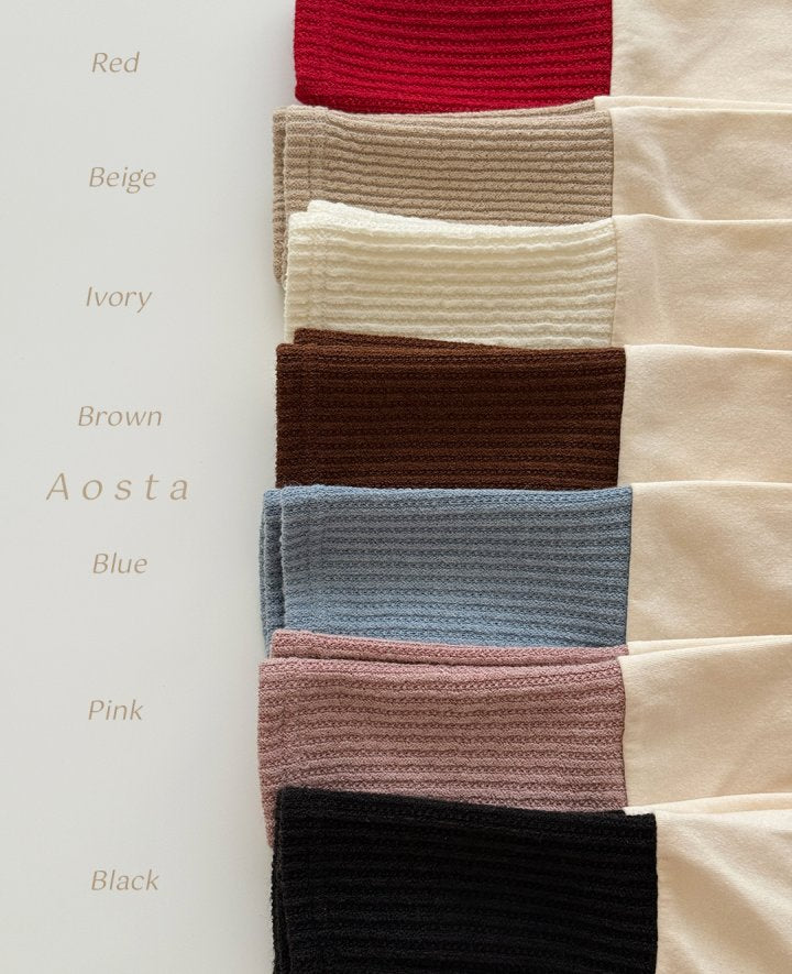 Fleece-Lined Colourblock Leggings - Pink