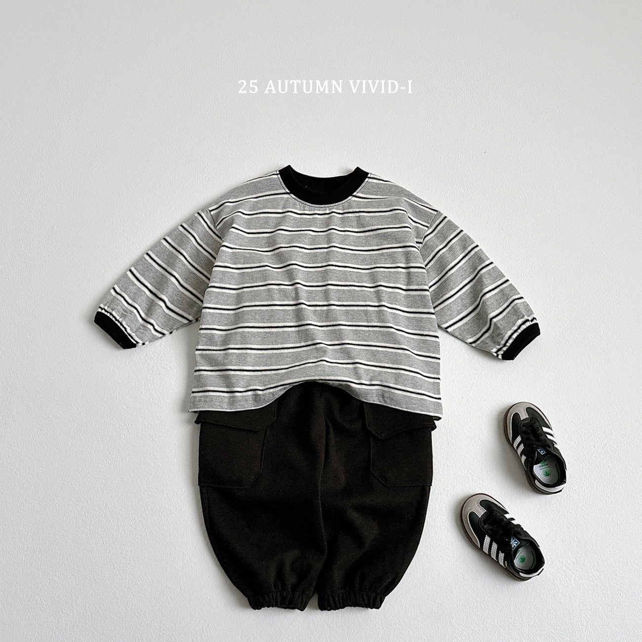 Smile Label Stripe T-shirt