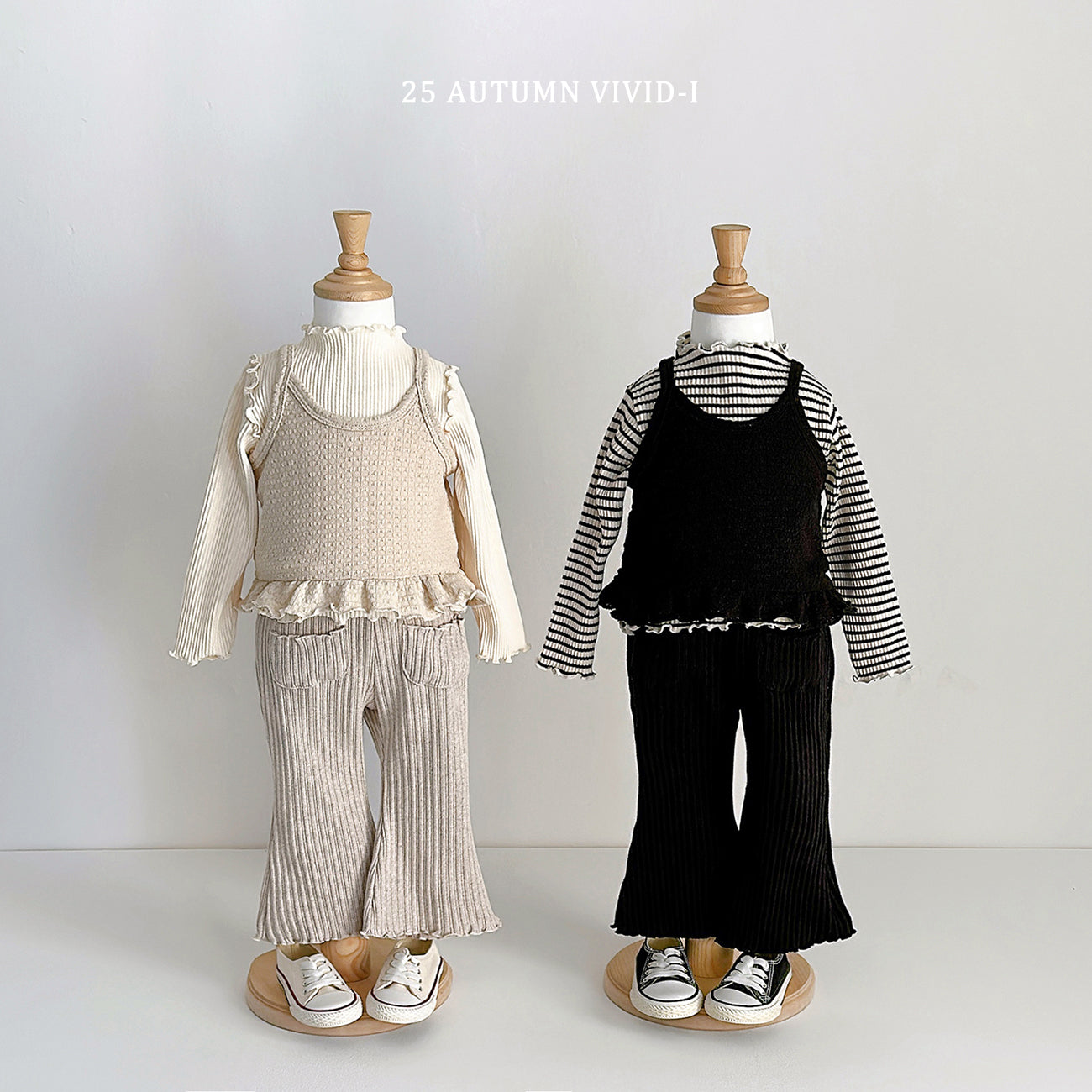 Stripe Ribbed Loose-fit T-shirt