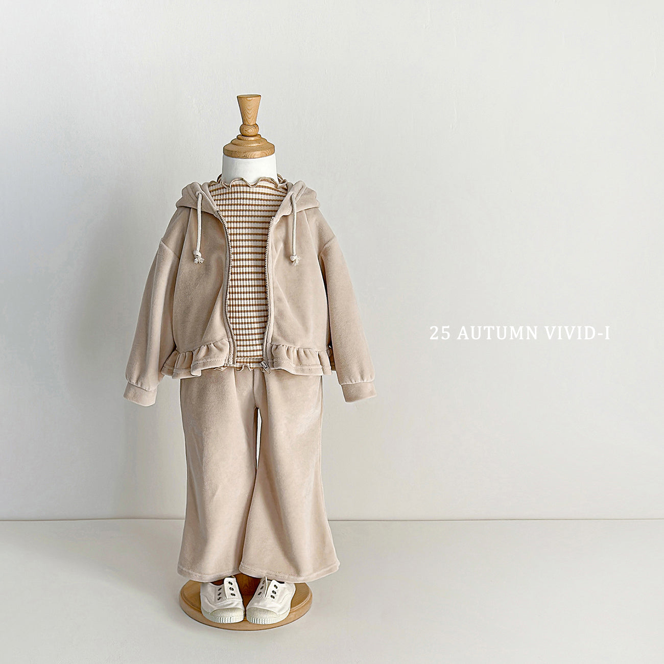 Velour Zip-up Set (Top + Bottom)