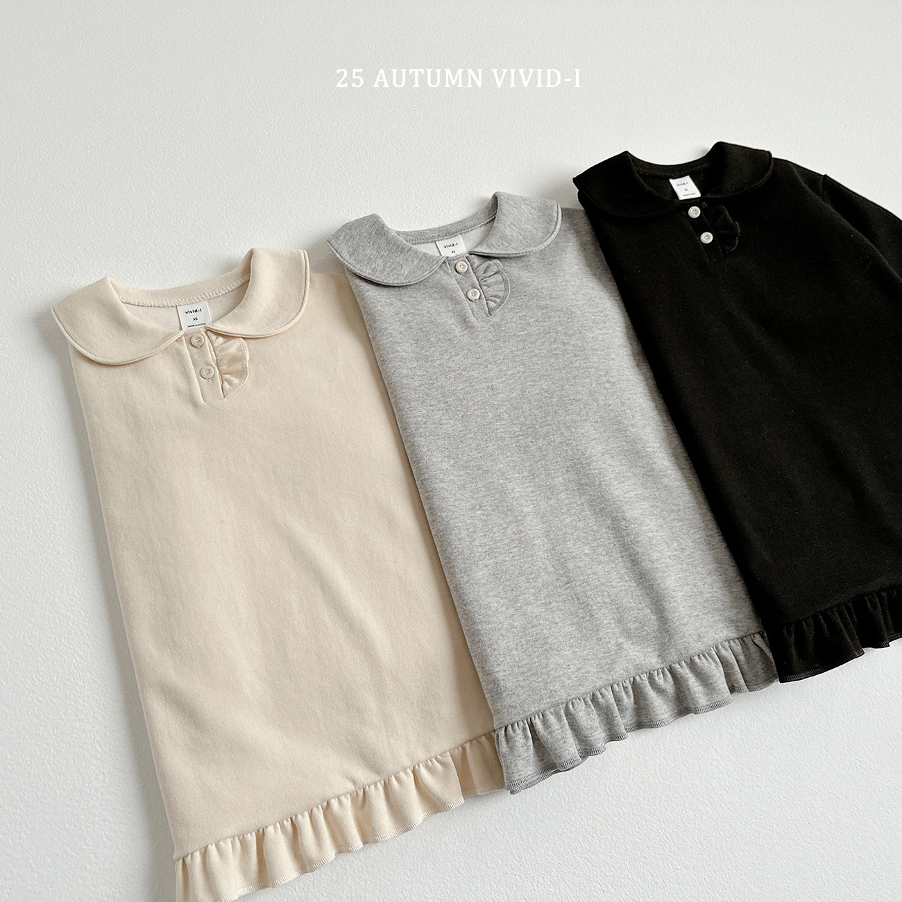 Button Frill Dress