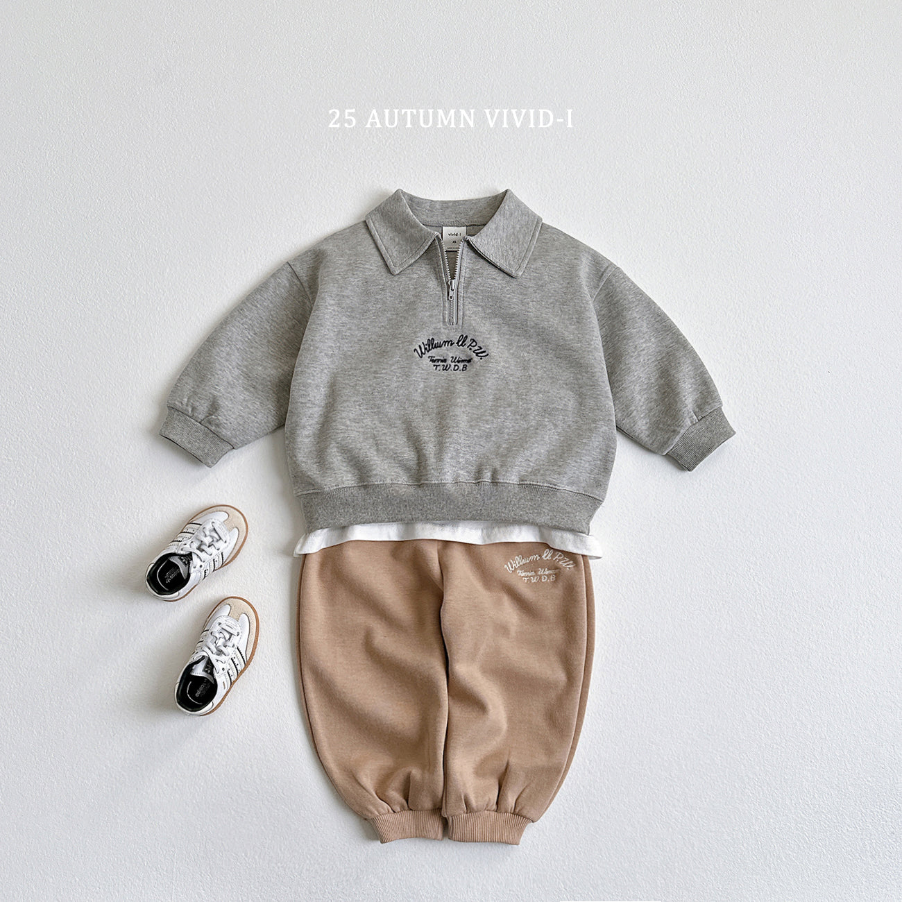 Embroidery Anorak Sweatshirt