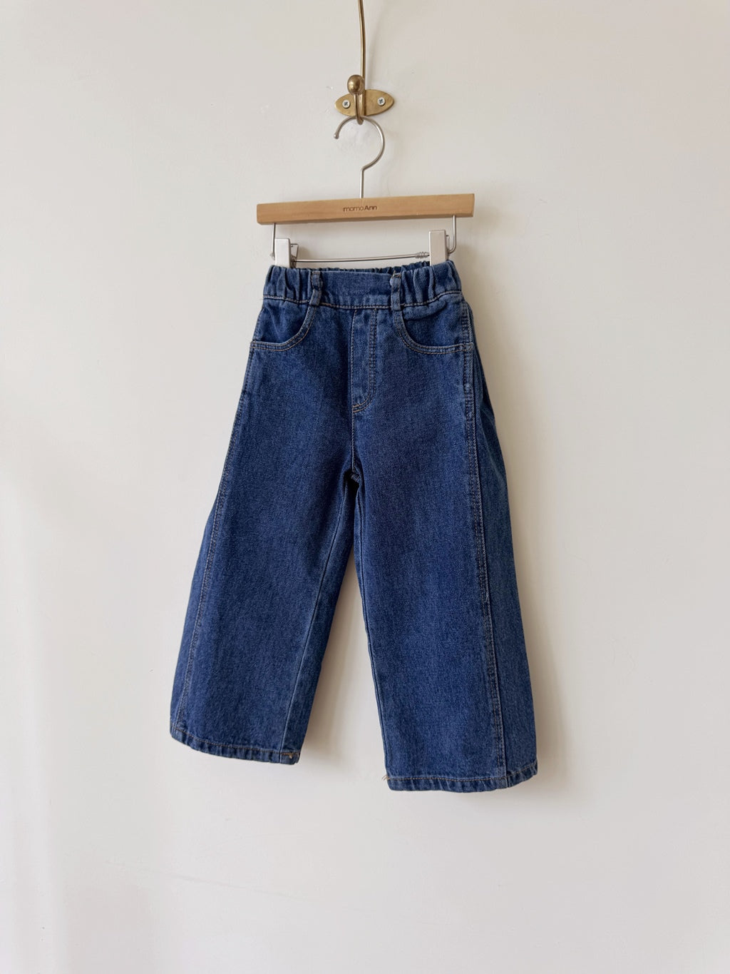 Pleated Denim Pants