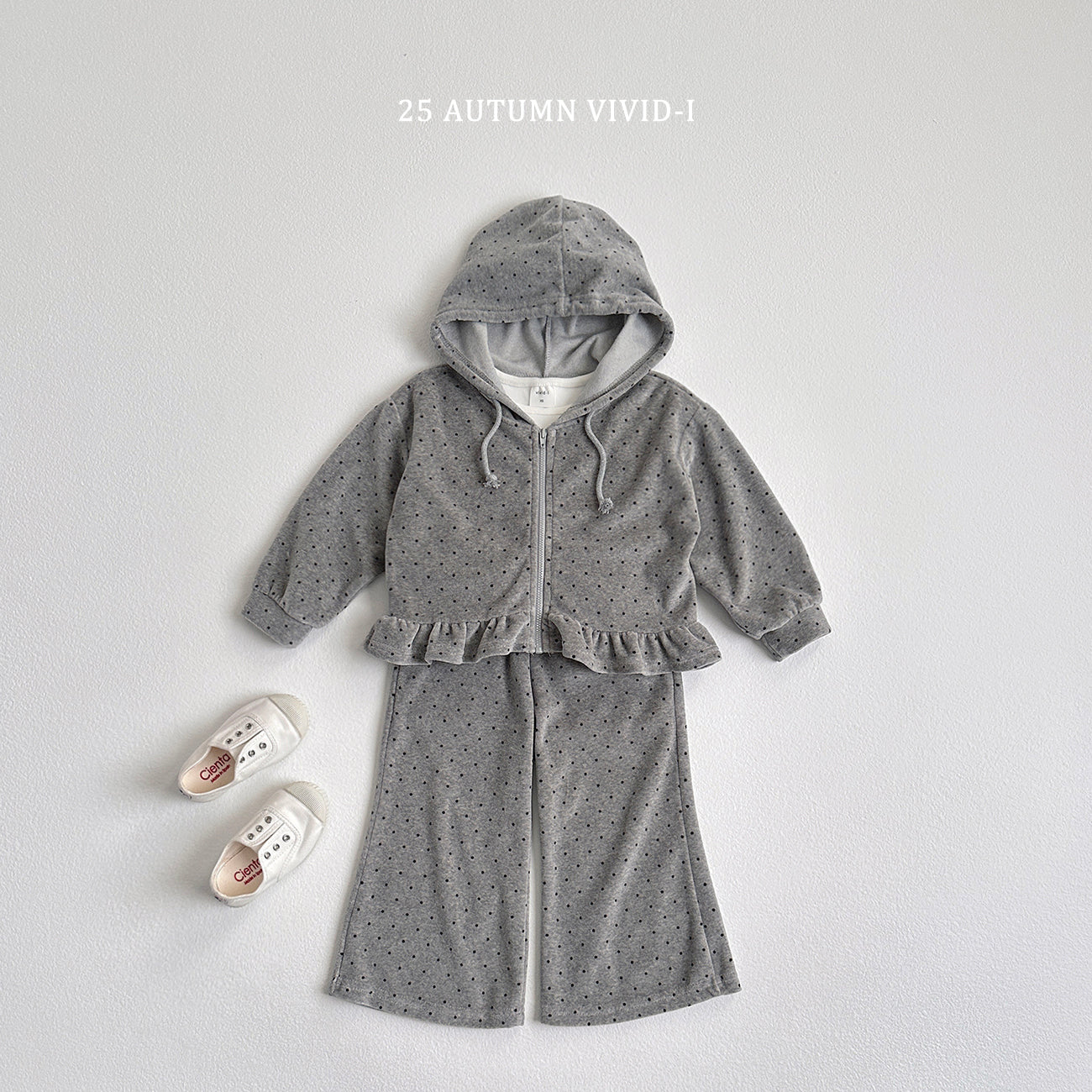Velour Zip-up Set (Top + Bottom)