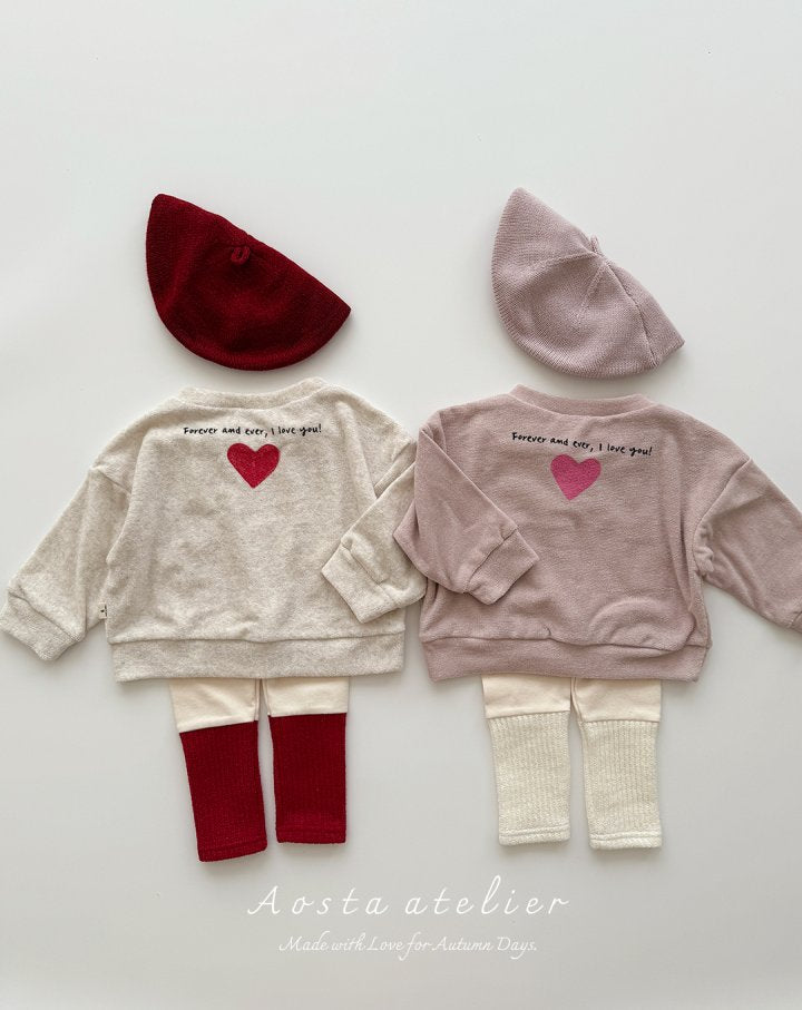 Fleece-Lined Colourblock Leggings - Red
