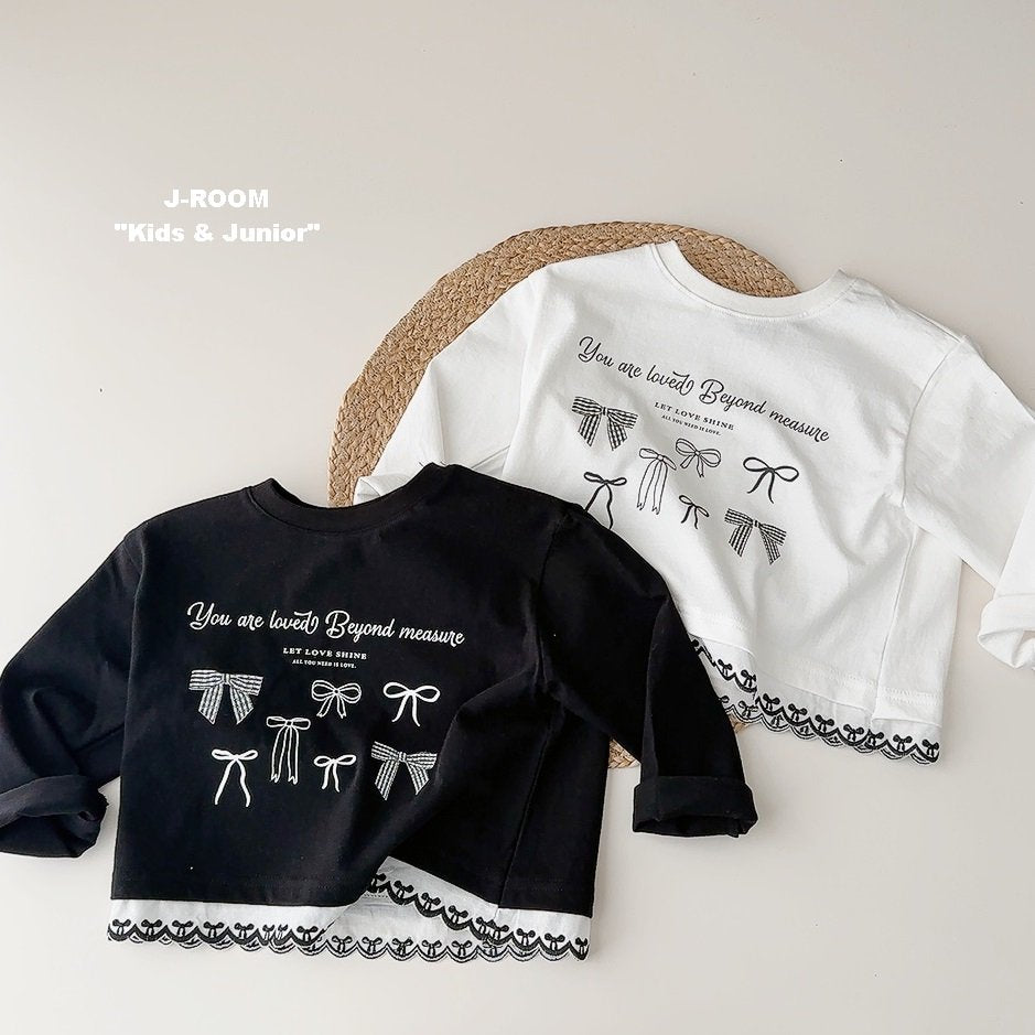 Ribbon Hem Lace Tee