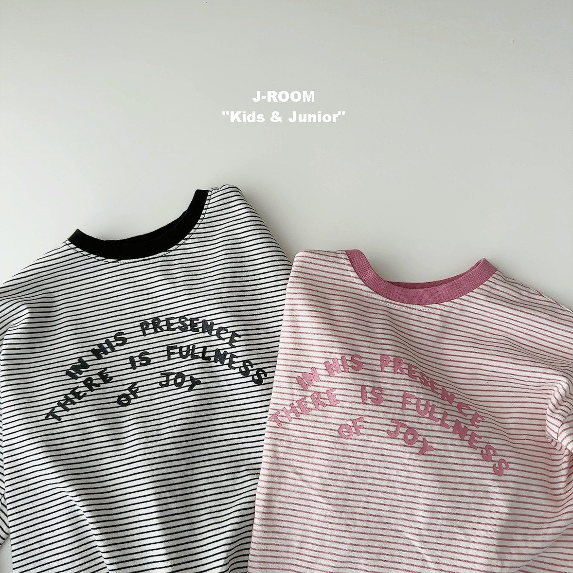 Ribbed Stripe Print Tee