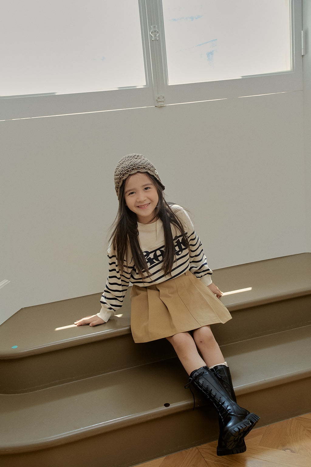 Belted Cotton Skirt