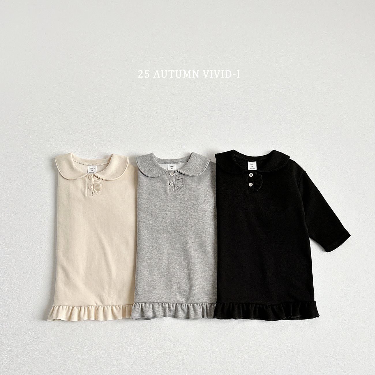 Button Frill Dress