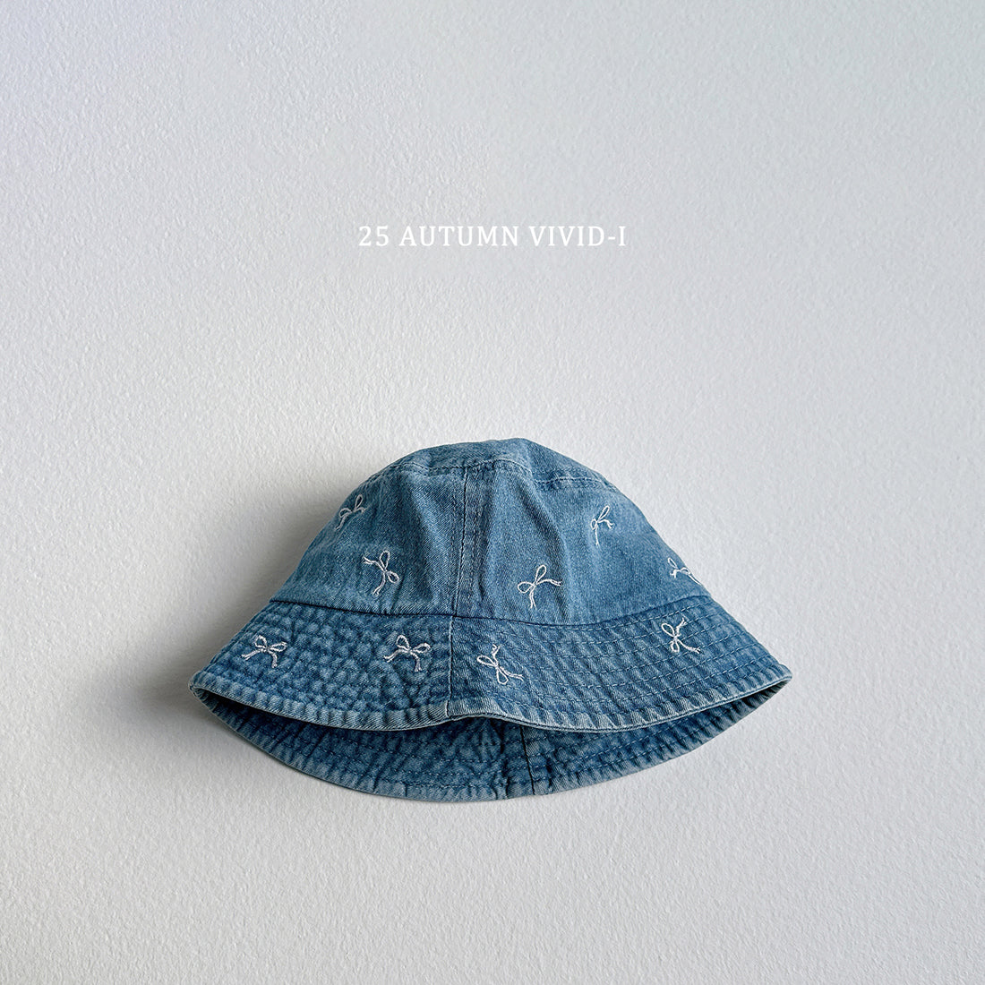 Ribbon Denim Bucket Hat