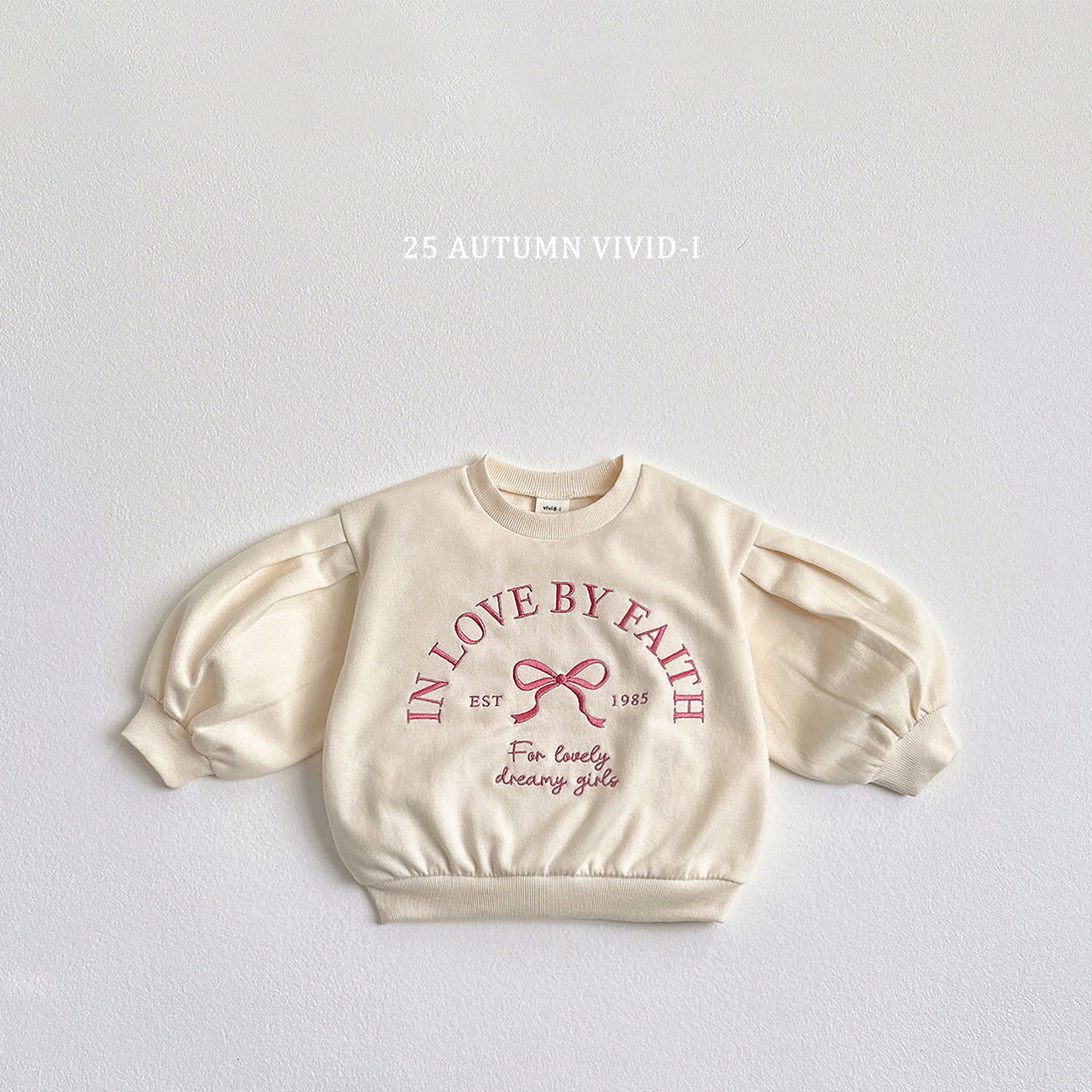 Puff Ribbon Sweatshirt