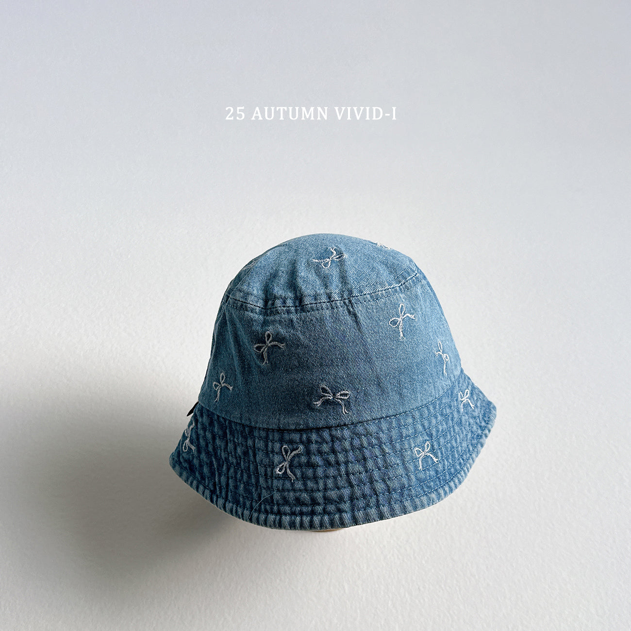 Ribbon Denim Bucket Hat