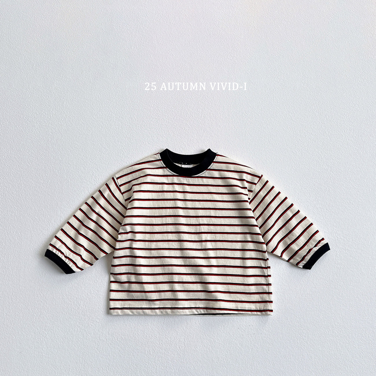 Smile Label Stripe T-shirt