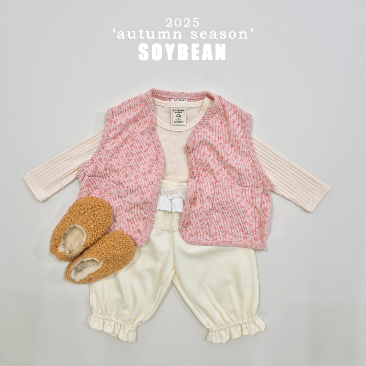 Corduroy Flower Vest