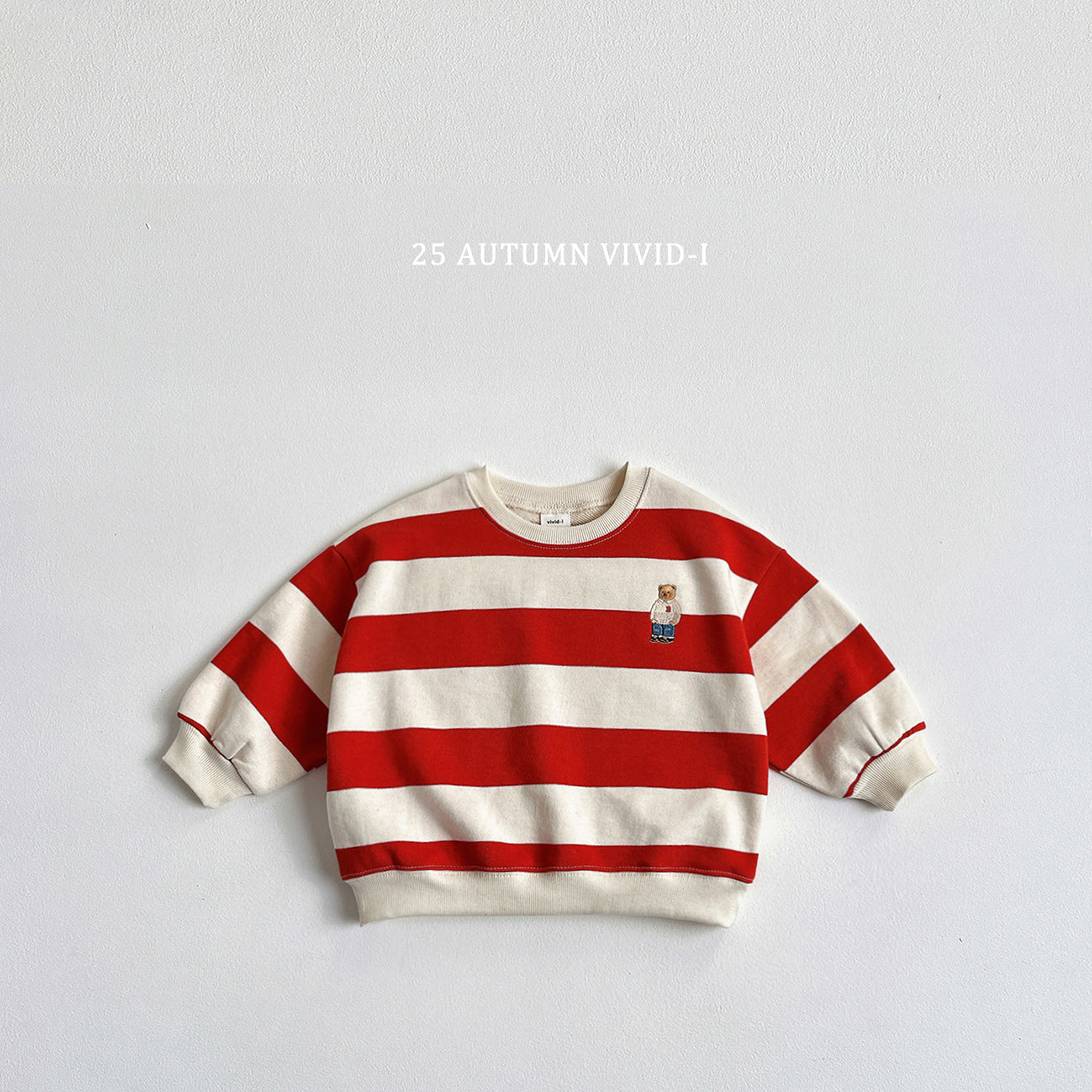 Bold Stripe Bear Sweatshirt