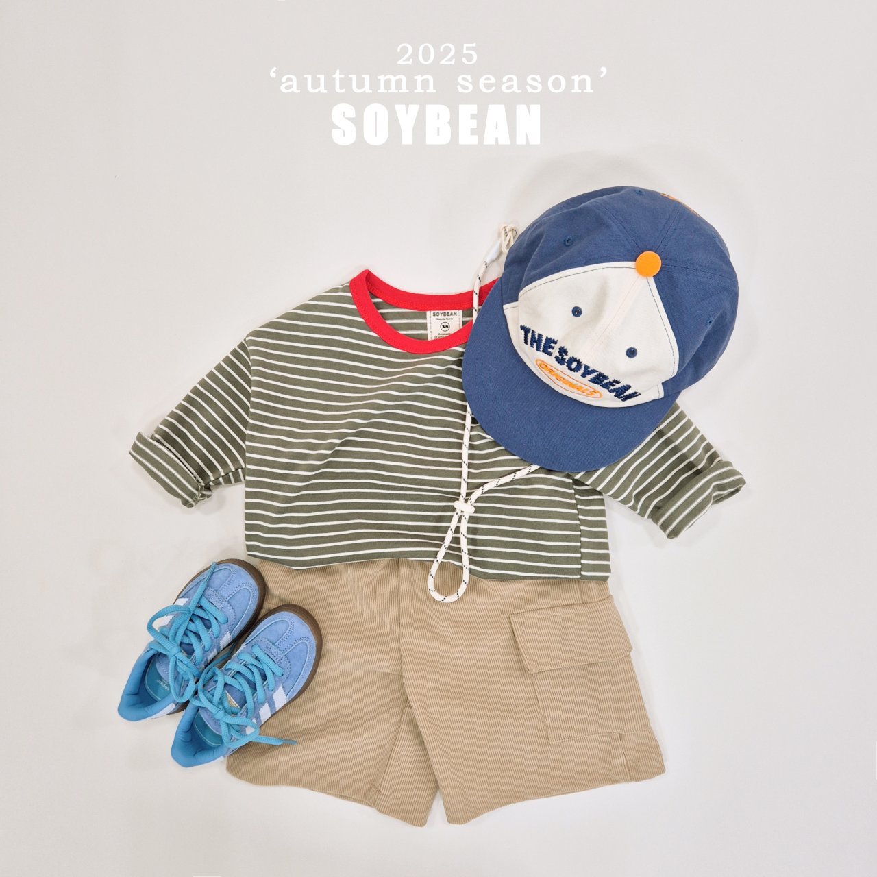 Corduroy Cargo 3/4 Pants