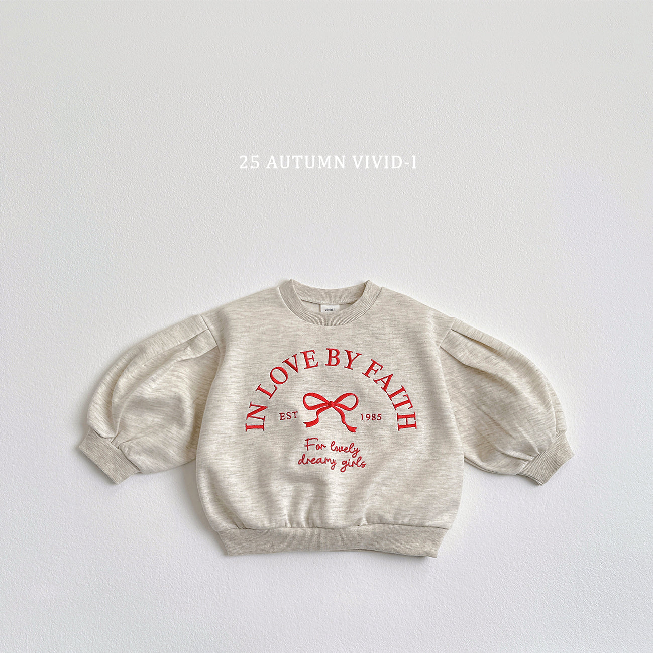 Puff Ribbon Sweatshirt