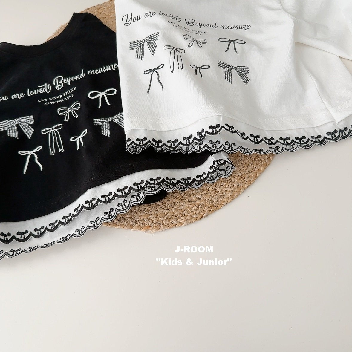 Ribbon Hem Lace Tee