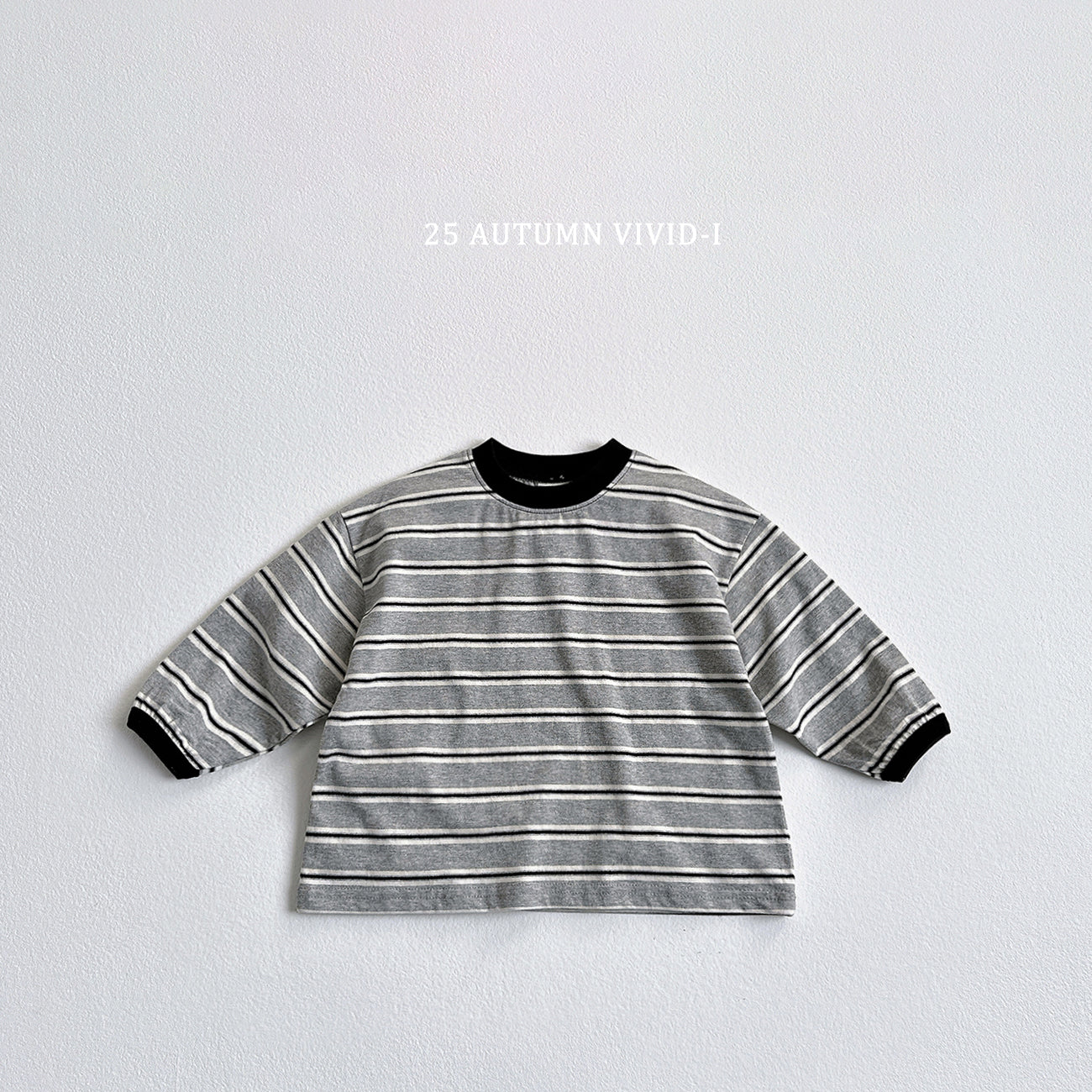 Smile Label Stripe T-shirt