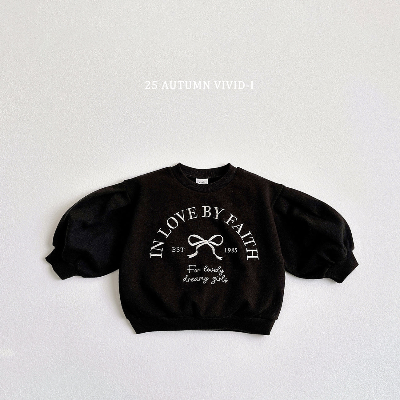 Puff Ribbon Sweatshirt