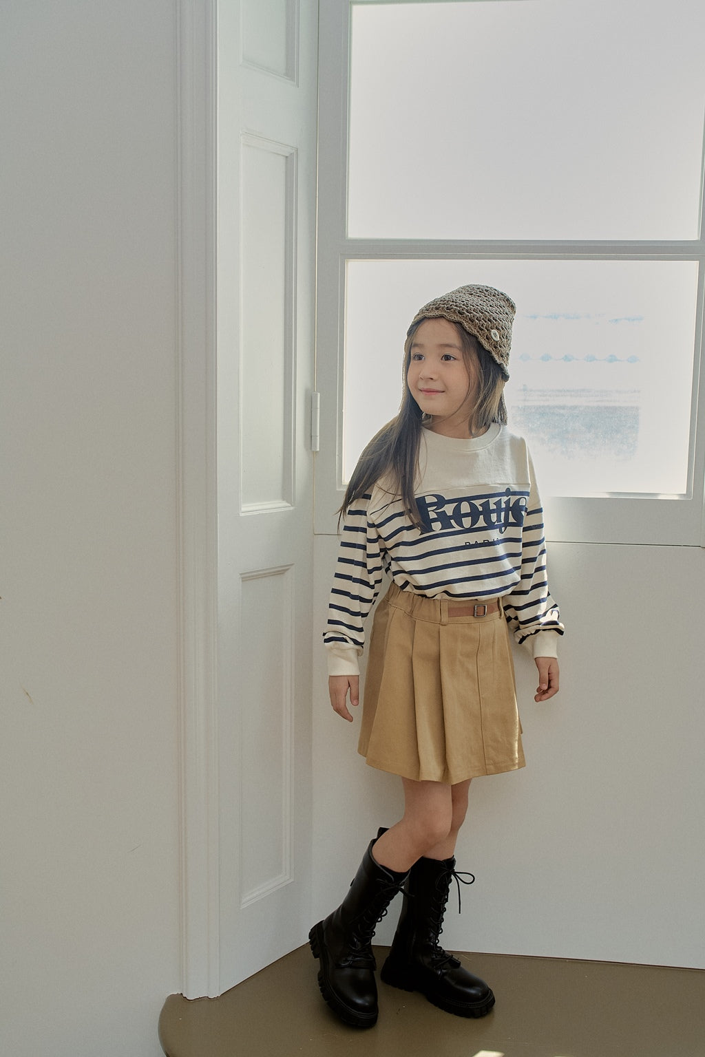 Belted Cotton Skirt