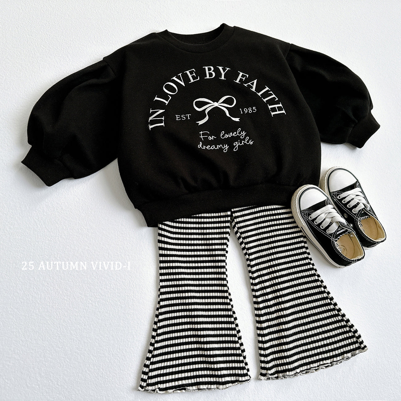 Stripe Flared Pants
