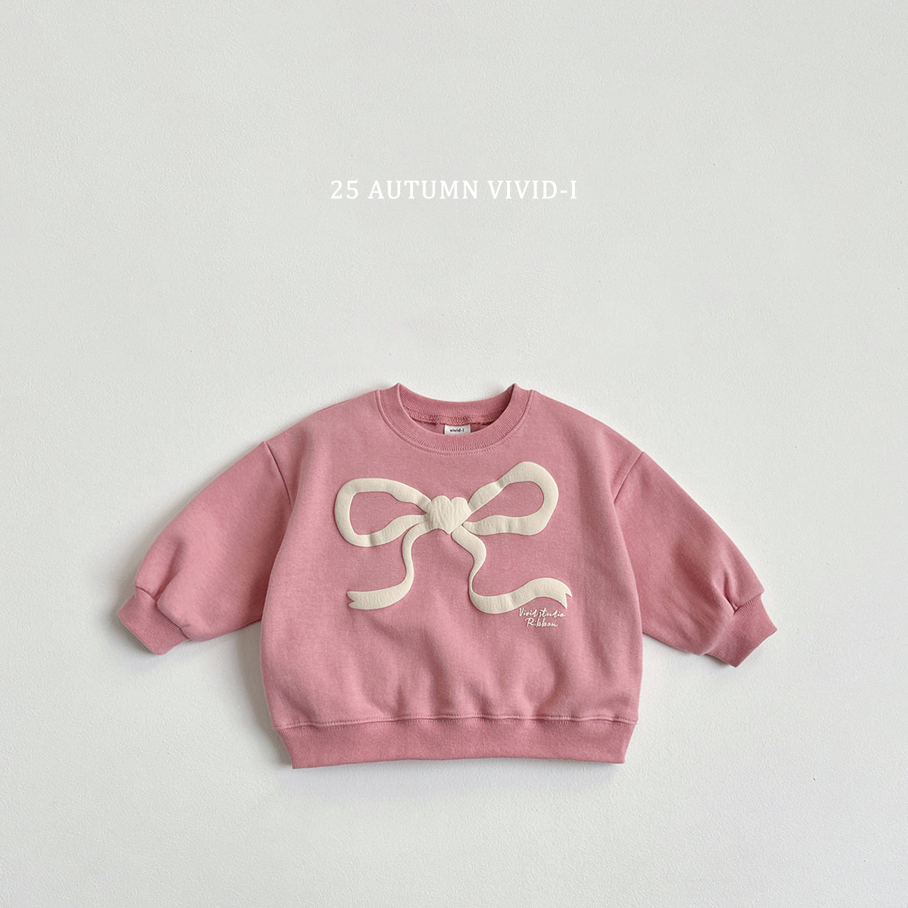Ribbon Embossed Sweatshirt