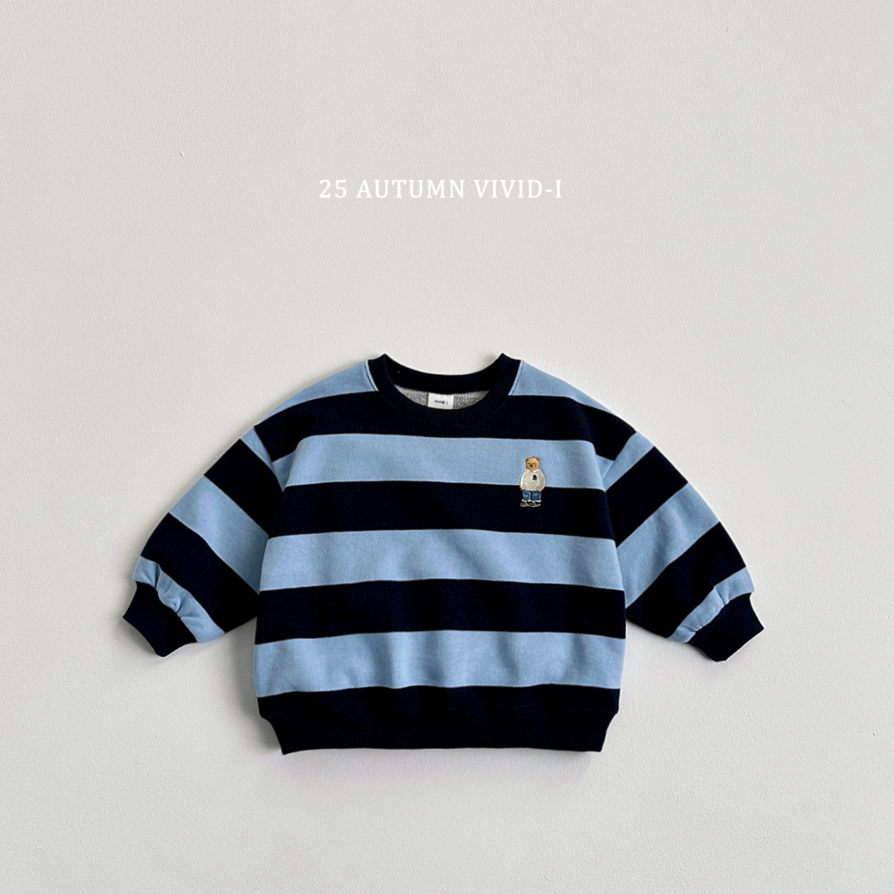 Bold Stripe Bear Sweatshirt