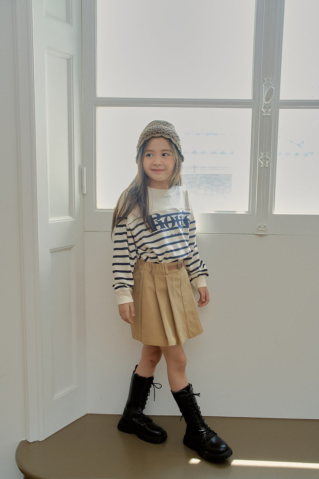 Belted Cotton Skirt