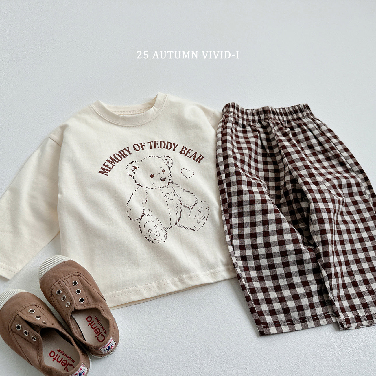Bear Check Set (Top + Bottom)