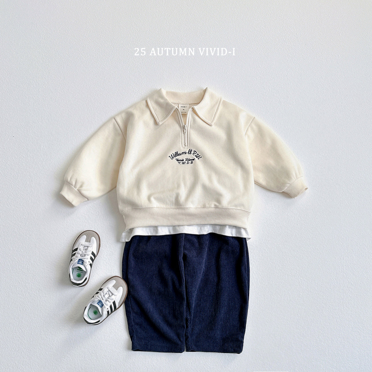 Embroidery Anorak Sweatshirt