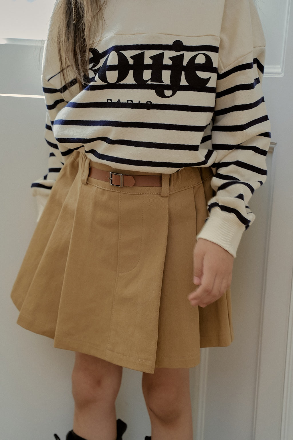 Belted Cotton Skirt