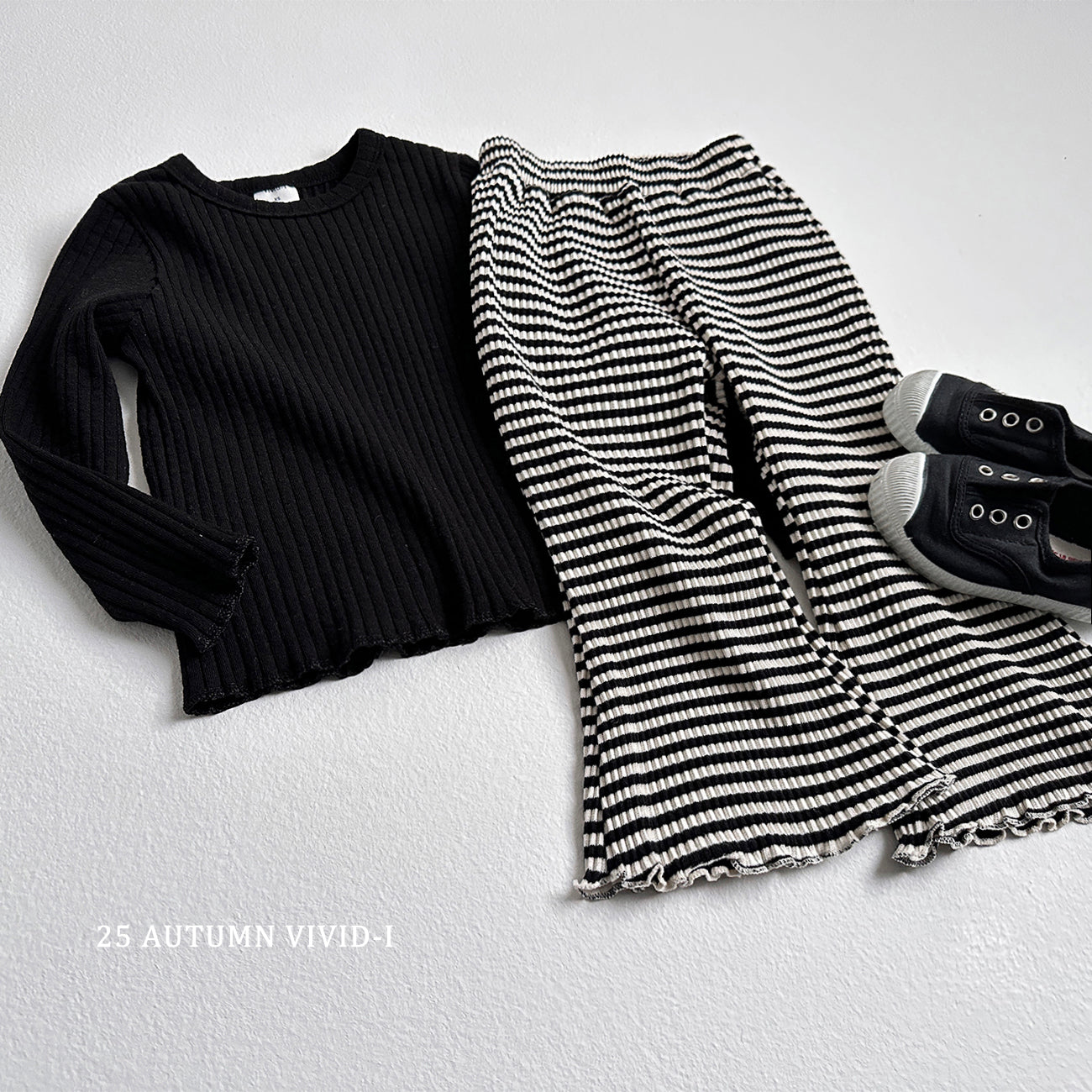 Stripe Flared Pants