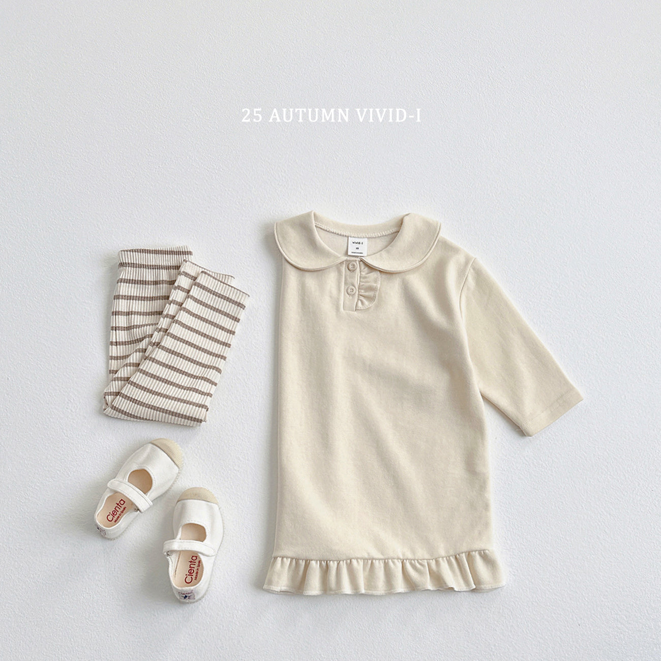 Button Frill Dress