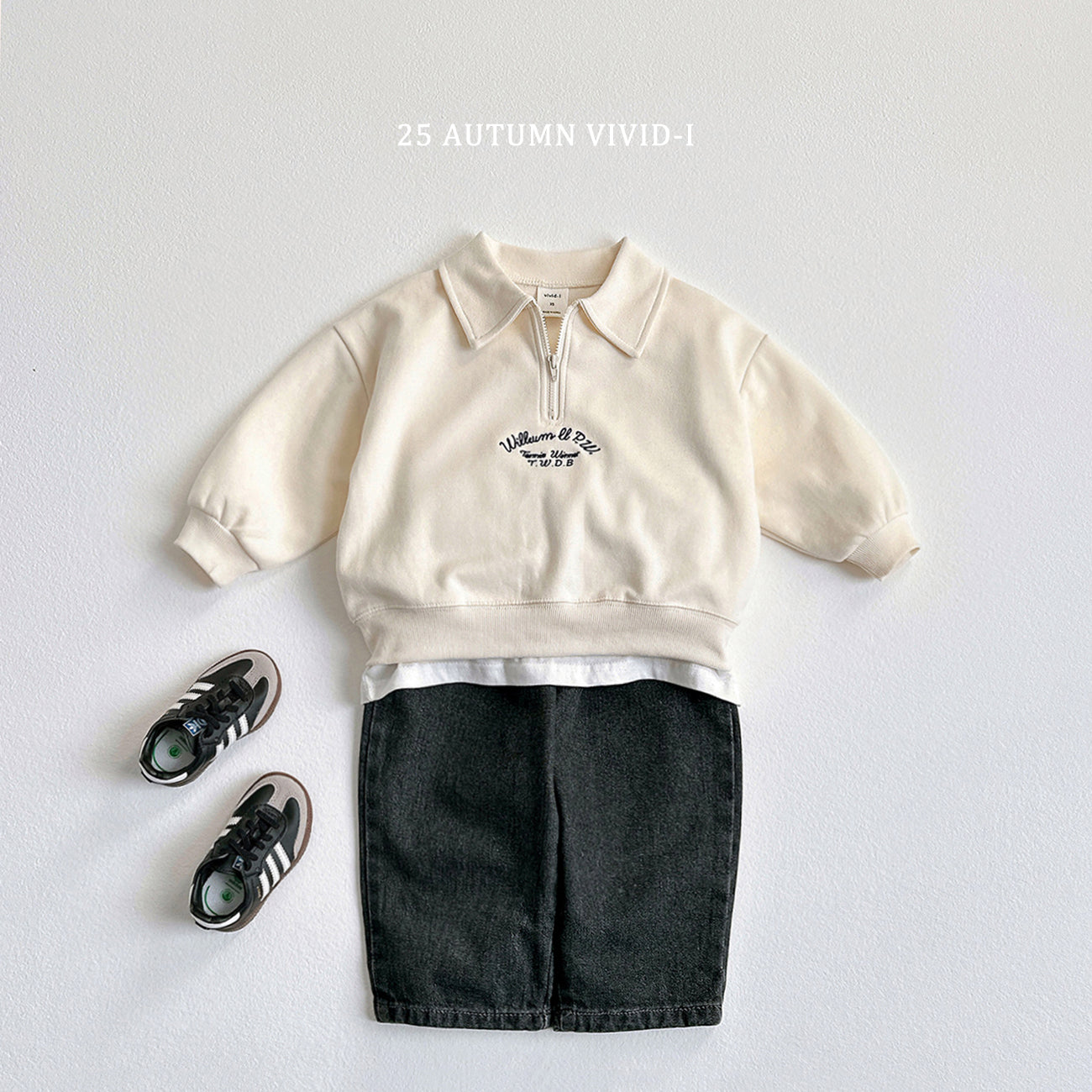 Embroidery Anorak Sweatshirt