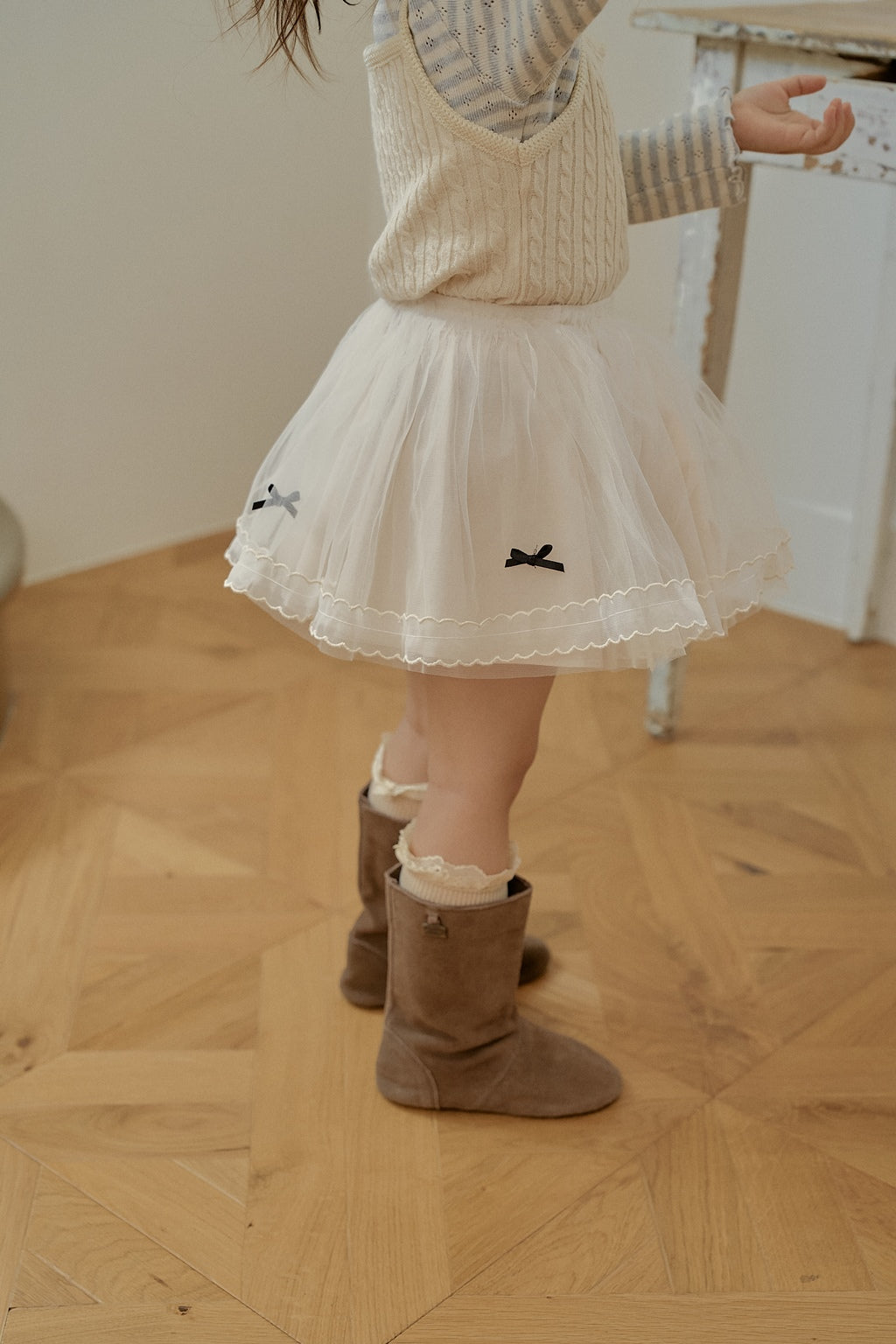 Ribbon Tulle Skirt