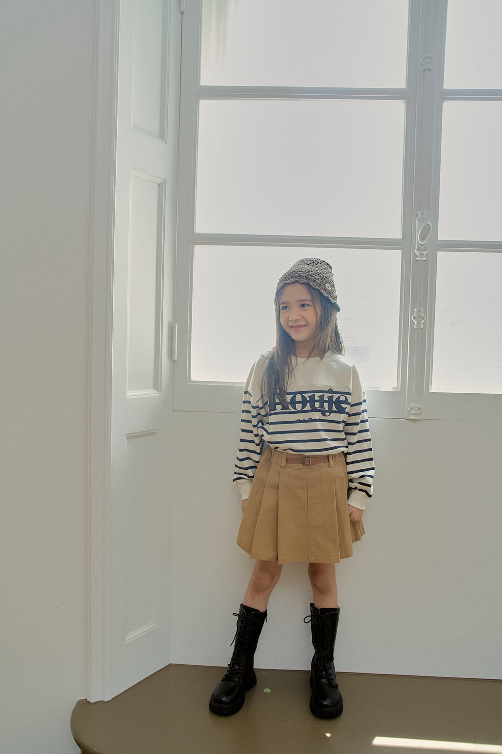 Belted Cotton Skirt