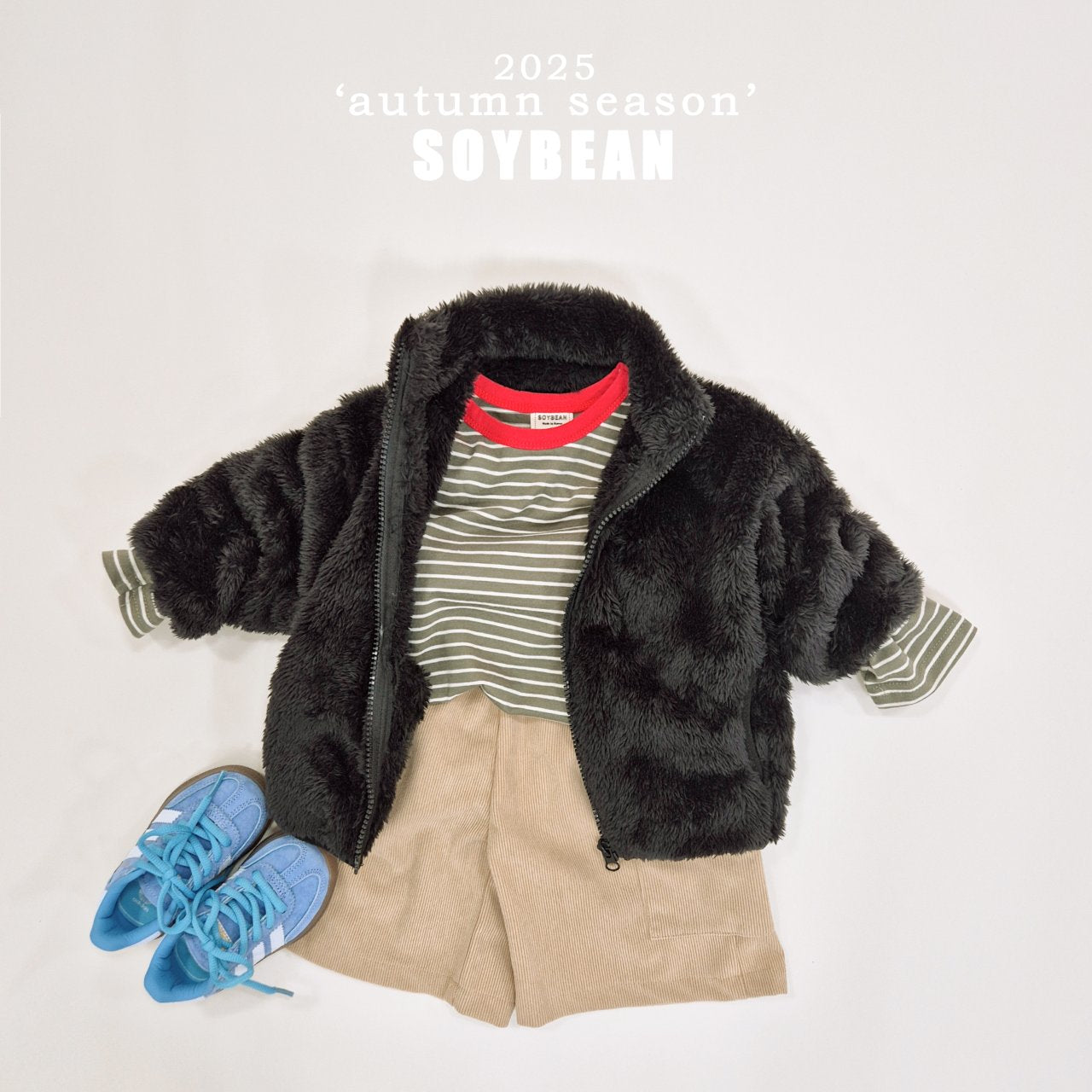 Corduroy Cargo 3/4 Pants