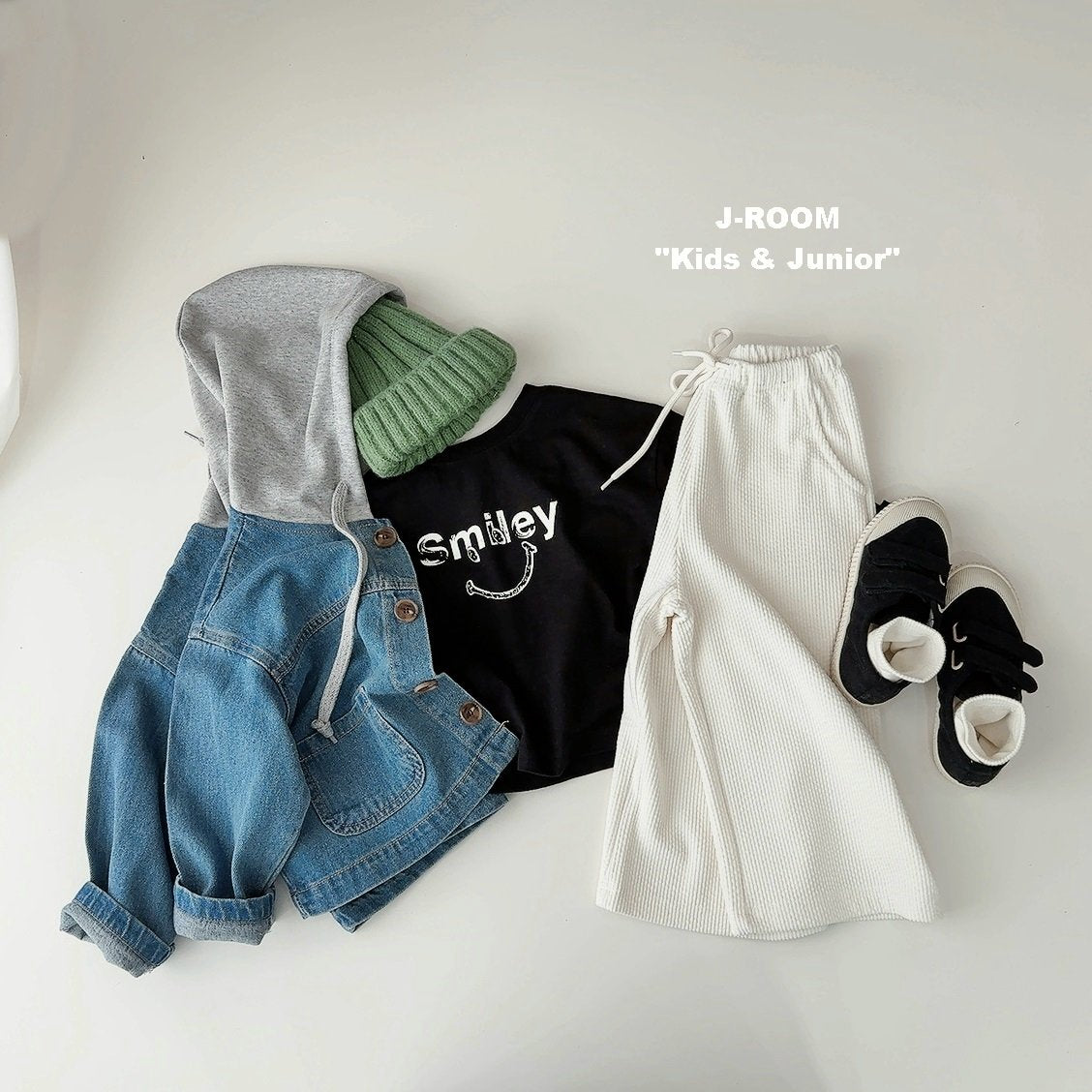Label Hooded Denim Jacket