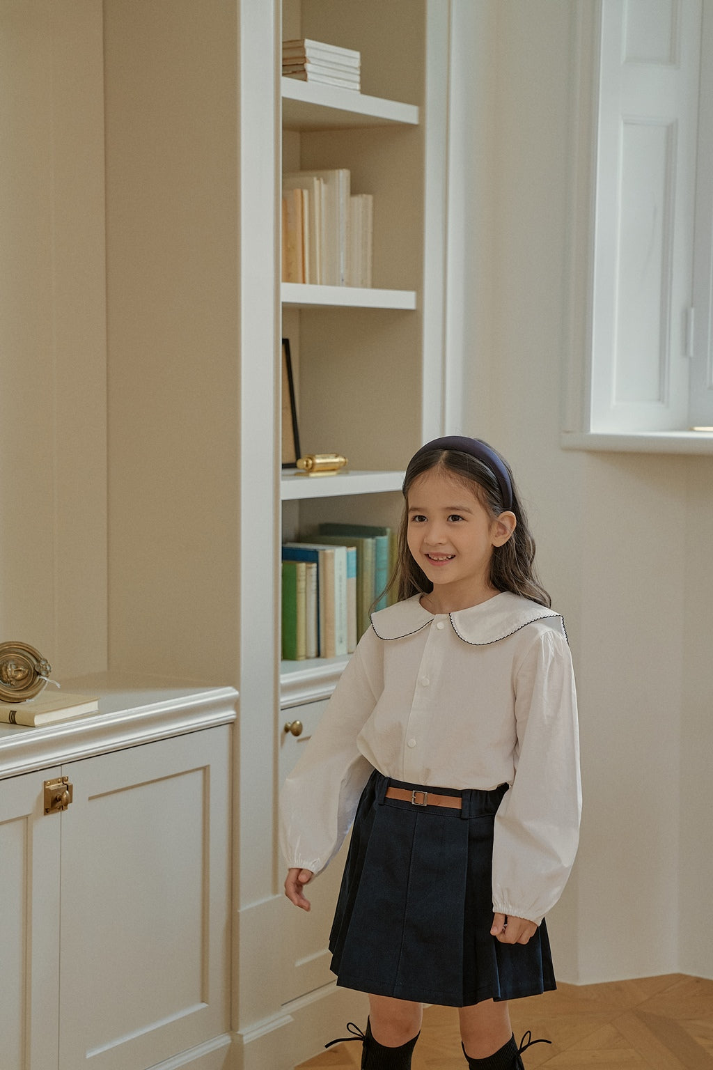 Belted Cotton Skirt