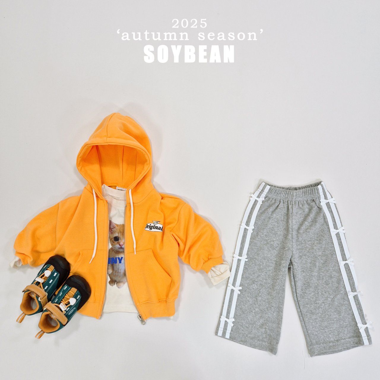 Ribbon Terry Line Pants