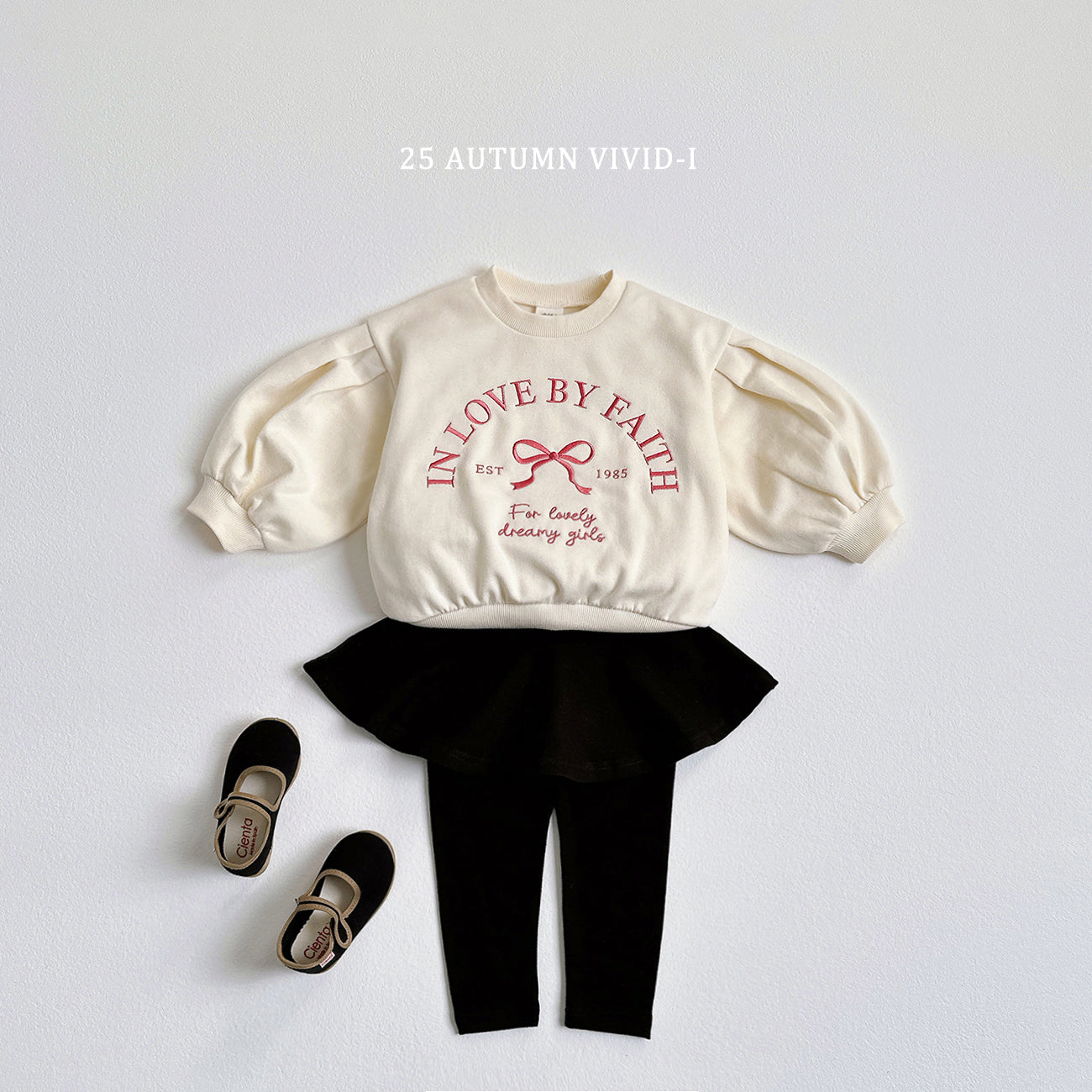Puff Ribbon Sweatshirt
