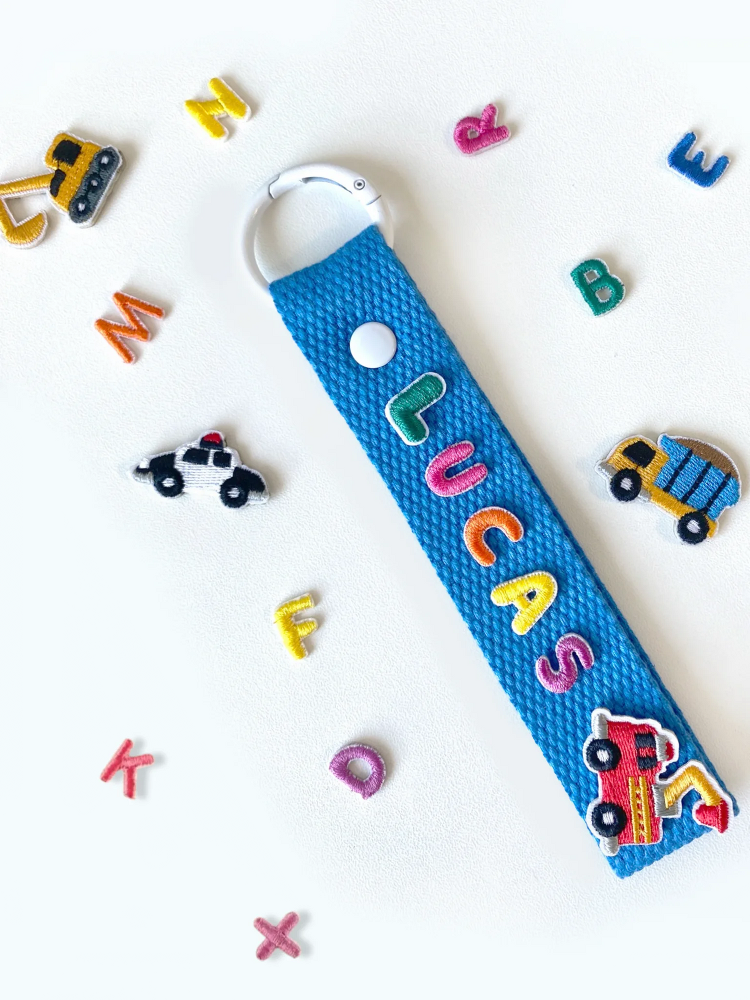 Personalized Embroidered Patch Keychain